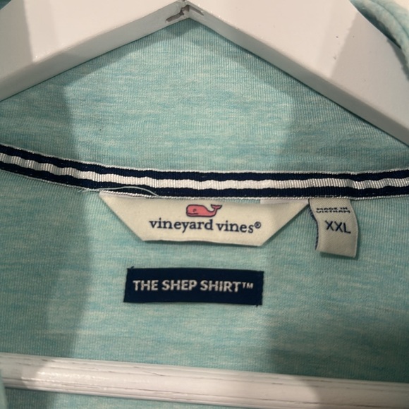 EUC Light Blue Striped Vineyard Quarter-Zip Pullover XXL - Picture 2 of 8